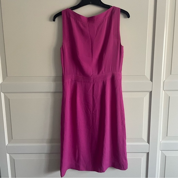 Tory Burch Leith Silk Georgette Elegant Magenta Sleeveless Dress 20143 - Picture 3 of 10
